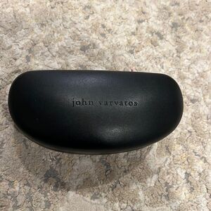 John Varvatos Sunglasses Case Hardcase Glasses Clamshell Black Large Smooth